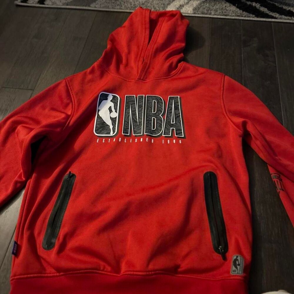 Nba Men's Red Hoodie